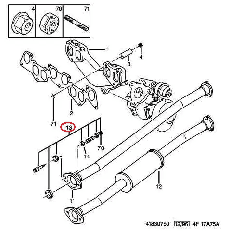 Прокладка прийомної труби (глушника) Peugeot Boxer, Citroen Jumper 1 (1994-2002) 1.9TD, 2.5D/TD/TDi, 179875, Metalcaucho, Іспанія