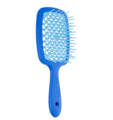 Щітка для волосся Janeke Small Superbrush With Soft Moulded Tips, синя c синім (86SP234 BTU)