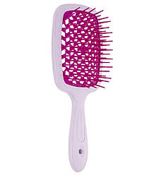 Щітка для волосся Janeke Small Superbrush With Soft Moulded Tips, лавандова з фуксією (86SP234 LIF)