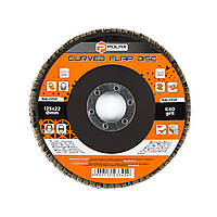 Круг (диск) Polax шліфувальний пелюстковий для УШМ (болгарки) 125*22мм, зерно K40 (54-002)