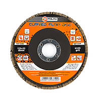 Круг (диск) Polax шліфувальний пелюстковий для УШМ (болгарки) 125*22мм, зерно K120 (54-006)