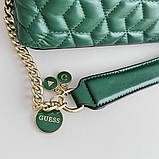 Жіноча сумочка Guess на плече (787080) зелена, фото 3