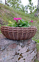 Клумба из ротанга для цветов, вазон для растений, основное кашпо для посадки растений из искусственного ротанг
