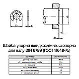 DIN6799 М19 зовнішній ⌀37,6мм товщина 1,75мм сталь шайба упорна швидкознімна без покриття [7X00000007X1900000] Metalvis, фото 2