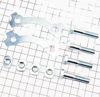 Болт крепления звезды задней к демпферу к-кт 4шт + шайбы