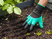 Садовые перчатки с резиновым покрытием GARDEN GLOVES