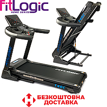 Бігова доріжка складна для дому електрична бігова доріжка для схуднення Fitlogic T46C навантаження 130 кг