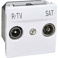 MGU3.454.18 Schneider Unica Розетка TV/R-SAT спутниковая, простая, белая