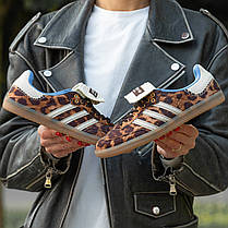 Жіночі Кросівки Adidas Samba x Wales Bonner Leopard Brown / Адідас Самба Уельс Боннер Леопард Коричневі, фото 2