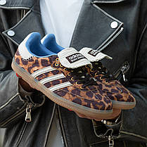 Жіночі Кросівки Adidas Samba x Wales Bonner Leopard Brown / Адідас Самба Уельс Боннер Леопард Коричневі, фото 3