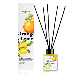 Аромадифузор парфумований Bogenia Home Perfume, №6 (Orange&Lemon), 100 мл