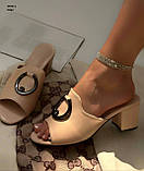 Сабо жіночі бежеві на підборах 36 40 розмір, фото 2