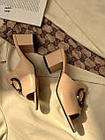 Сабо жіночі бежеві на підборах 36 40 розмір, фото 3