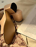 Сабо жіночі бежеві на підборах 36 40 розмір, фото 4