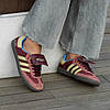 Жіночі Кросівки Adidas Samba Nylon x Wales Bonner Bordo / Адідас Самба Найлон Уельс Боннер Бордові, фото 7