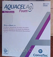 Aquacel Foam Adhesive Ag 20x20см Губчатая неадгезивная повязка с серебром 1 шт