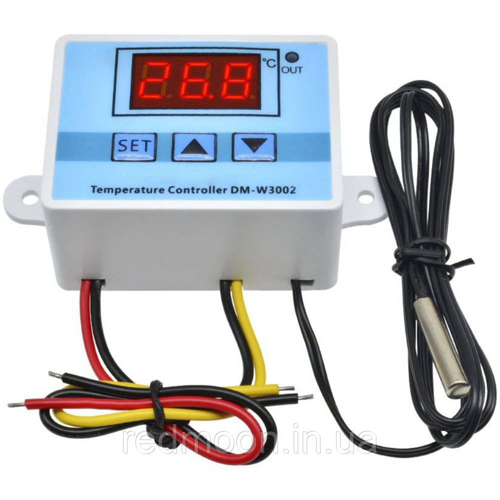 Терморегулятор цифровий 220V 1500W, DM-W3002 / Регулятор температури з датчиком / Настінний термореле