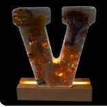 Силіконовий молд велика літера V для гіпсу воску епоксидна смола, фото 1