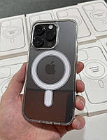 Чехол прозрачный с MagSafe на iPhone 14 Pro магнитный кейс для айфон 14 Про с максейф прозрачный