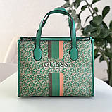Жіноча сумка шопер Guess (866522) зелена, фото 3