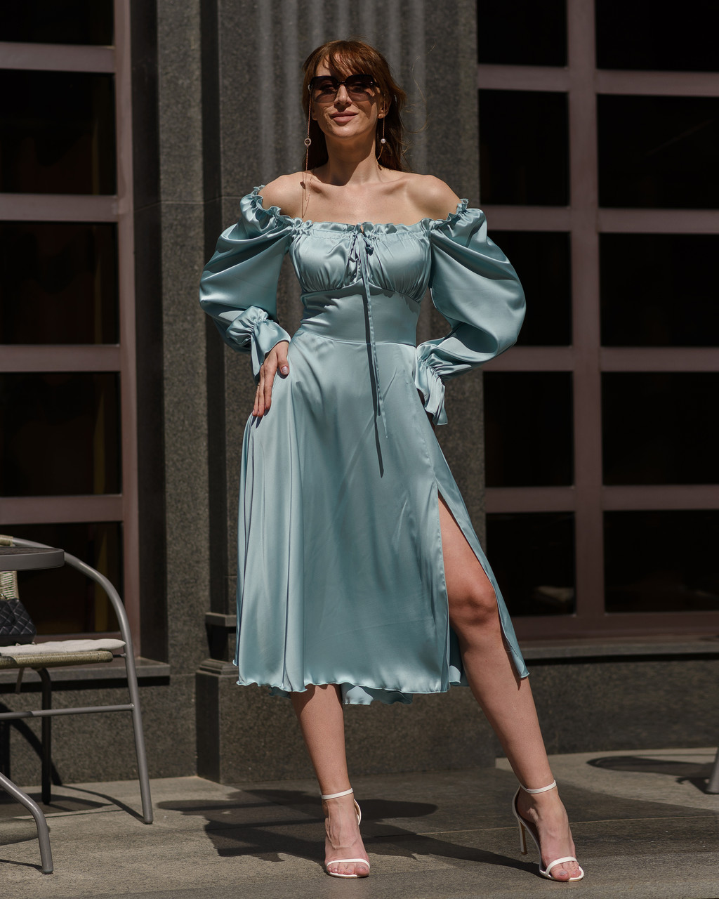 Жіноча сукня міді з шовку Армані Тіффані, фото 1