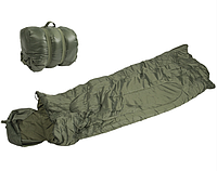 Спальний мішок тактичний MIL-TEC 185Х75см (14101001) для сну в наметі на вулиці теплий зимовий Олива
