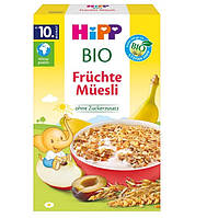Детские органические хлопья HiPP с фруктами, с 10-ти мес, 200гр