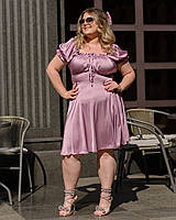 Жіноча сукня міні з шовку Армані Бузковий