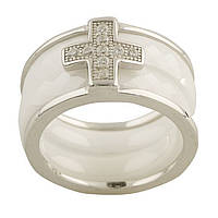 Серебряное кольцо SIlverStore с керамикой, вес изделия 8,55 гр (1150382) 18 размер