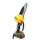 Потужна акумуляторна ланцюгова міні-пила DeWalt DCM155N батарея 24V 5AH шина 15см акумуляторний веткоріз для саду, фото 3