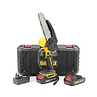 Потужна акумуляторна ланцюгова міні-пила DeWalt DCM155N батарея 24V 5AH шина 15см акумуляторний веткоріз для саду, фото 10