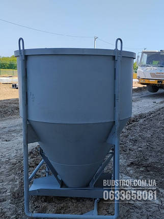 Бункер для бетону БН -2.0 (V-2.0 куб.м, 300 кг, 1530/1530/2000), фото 2