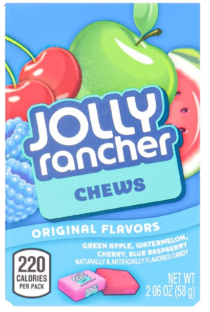 Жувальні цукерки Jolly Rancher Chews Original Flavors 58г, фото 1