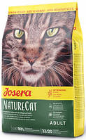 Josera Nature Cat 2 кг - сухой беззерновой корм для кошек с чувствительным пищеварением.