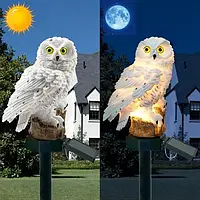 Газонный светильник на солнечной батарее Уличный светильник сова Садовые солнечные фонари