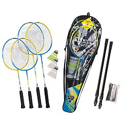 Набір для бадмінтону Talbot Torro Badminton Set 4 Family Set для 4-х гравців (ракетки, волани, сітка та ін.)