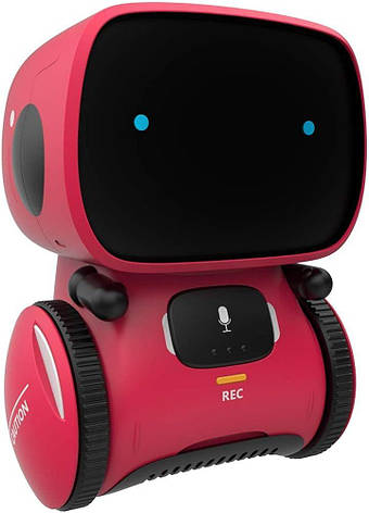 Інтерактивний робот іграшка Smart Robot, що реагує на голос і торкання Червоний, фото 1