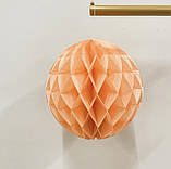 Паперова куля соти 10 см персиковий, фото 2