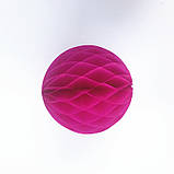 Куля сота з паперу 20 см малиновий, фото 2