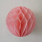 Куля соти паперова 15 см рожевий, фото 2