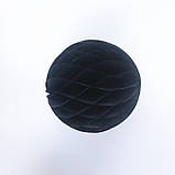 Куля сота з паперу 20 см чорний, фото 2