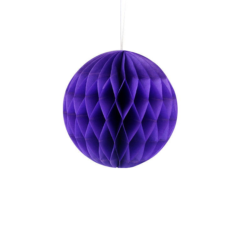 Куля з паперу Соти 25 см фіолетовий, фото 1