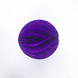 Куля з паперу Соти 25 см фіолетовий, фото 2