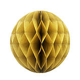 Куля з паперу сота 20 см кавовий, фото 2