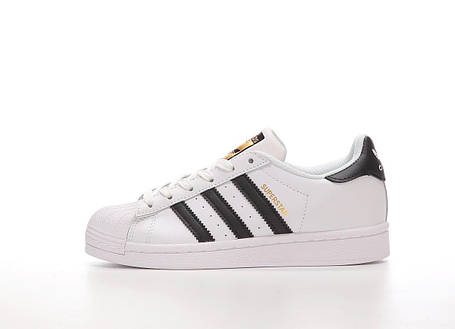 Кросівки Adidas Superstar White Black | Класика на кожен день, фото 1