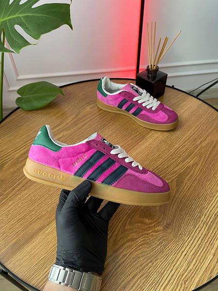 Gucci x Adidas Gazelle Pink 3.