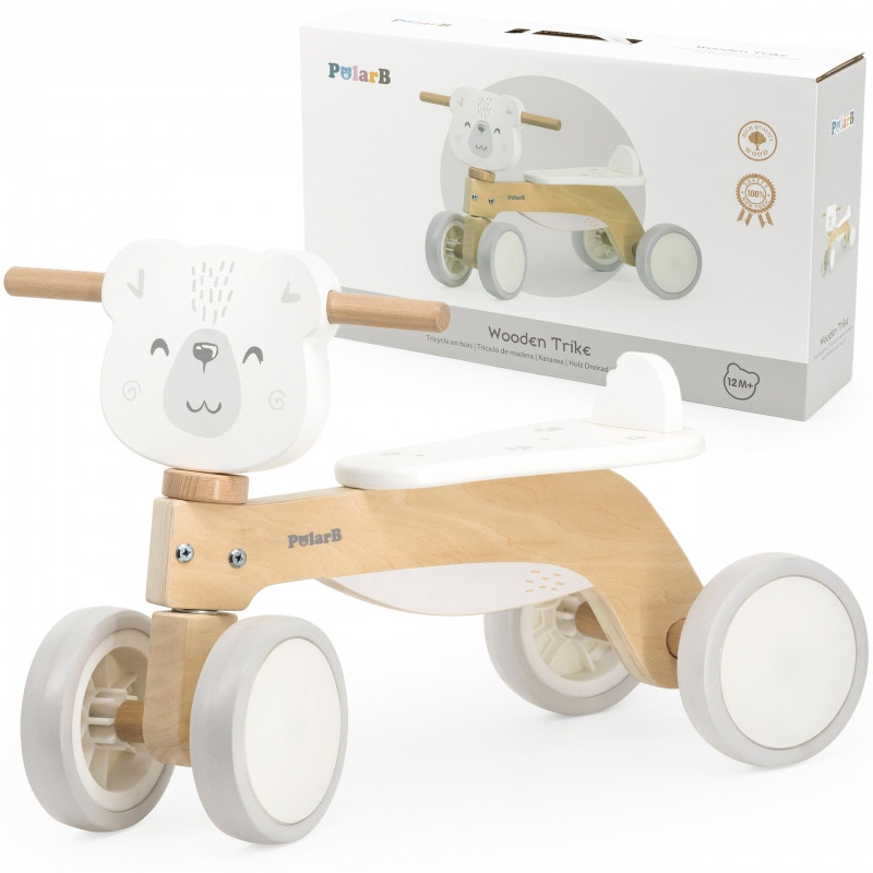 Дерев'яний чотириколісний беговел PolarB Viga Toys 44239