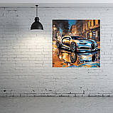 Картина на полотні "Silver Bugatti Chiron", фото 9