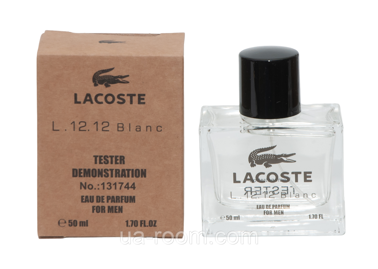 Тестер DUBAI чоловічий Lacoste eau de lacoste L.12.12 Blanc, 50 мл.
