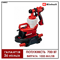 Фарборозпилювач електричний 700 Вт Einhell TC-SY 700 S Бачок 1000 мл 2 сопла Довжина шланга 3.5 м